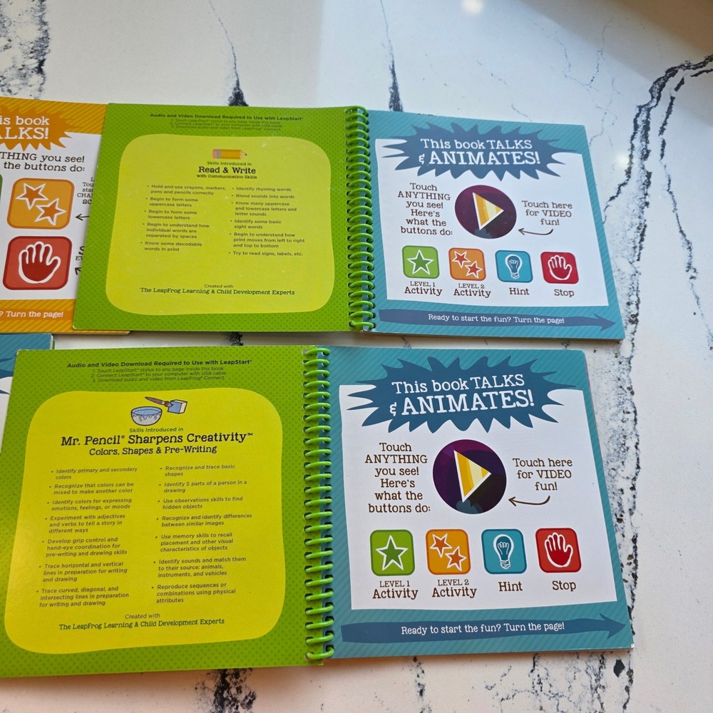 LeapFrog LeapStart Learning Books PAW Patrol Mr Pencil Activity Set - set of 4 - Picture 7 of 13